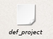 The default project icon